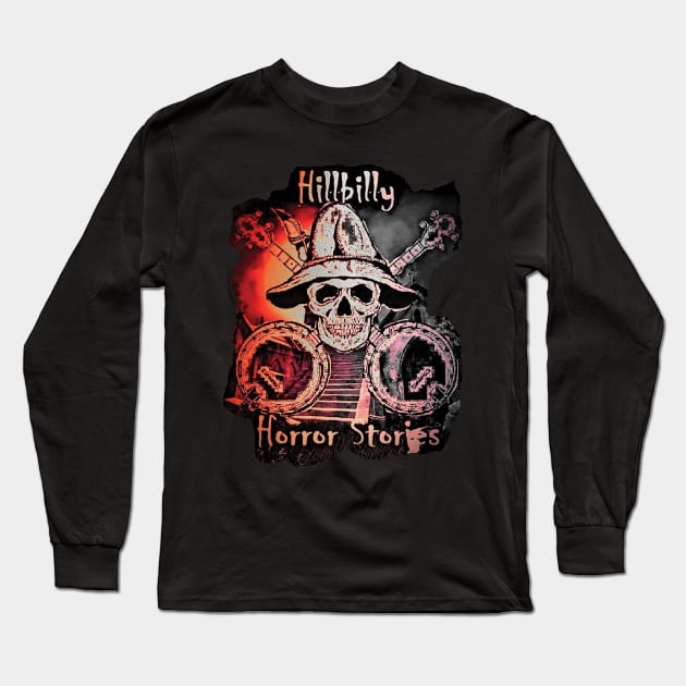 Red HHS Logo Long Sleeve T-Shirt by Hillbilly Horror Stories